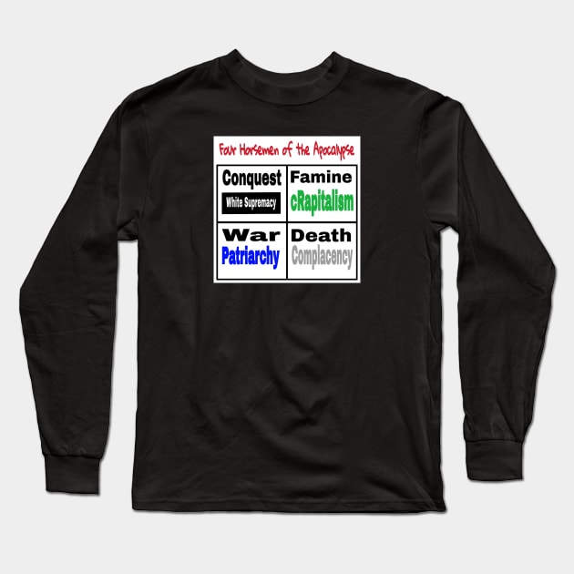 Four Horsemen of the Apocalypse - Front Long Sleeve T-Shirt by SubversiveWare